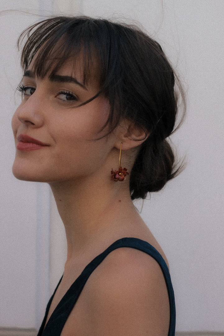 Pendientes Isabel · esmalte arcilla
