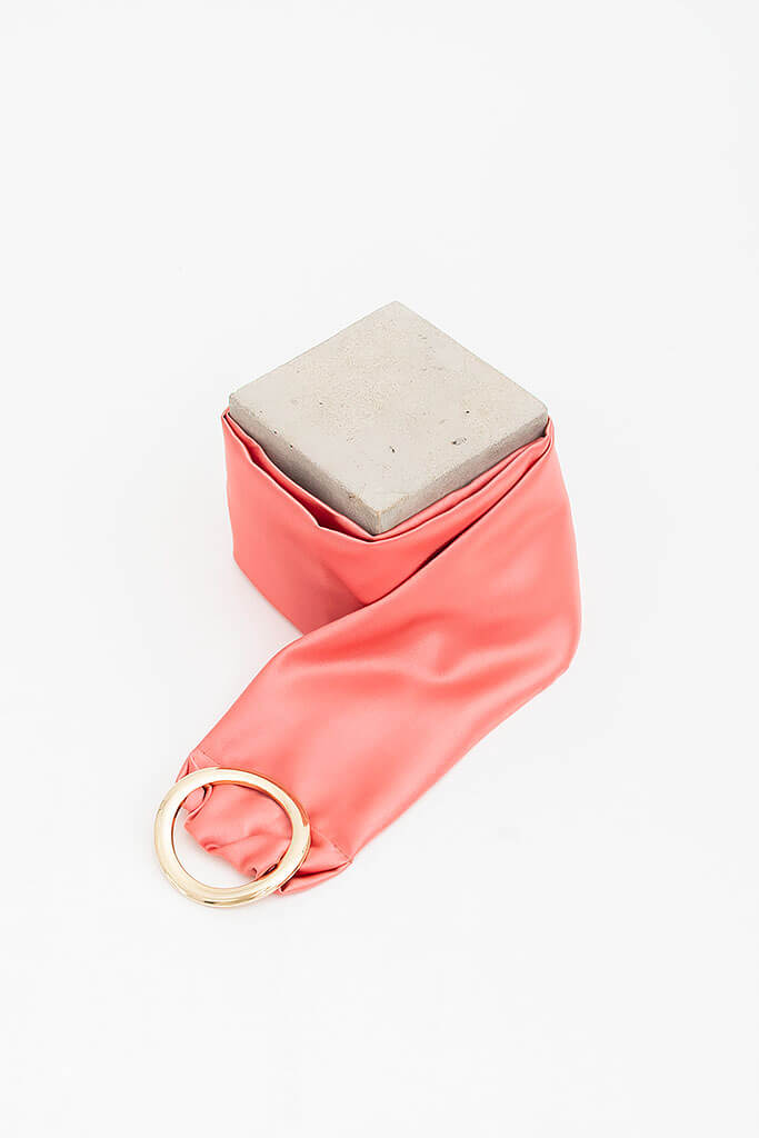 Cinturón de Raso · Rosa Coral