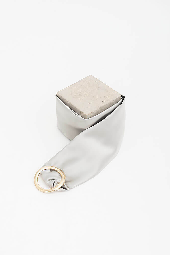 Cinturón de Raso · Plateado