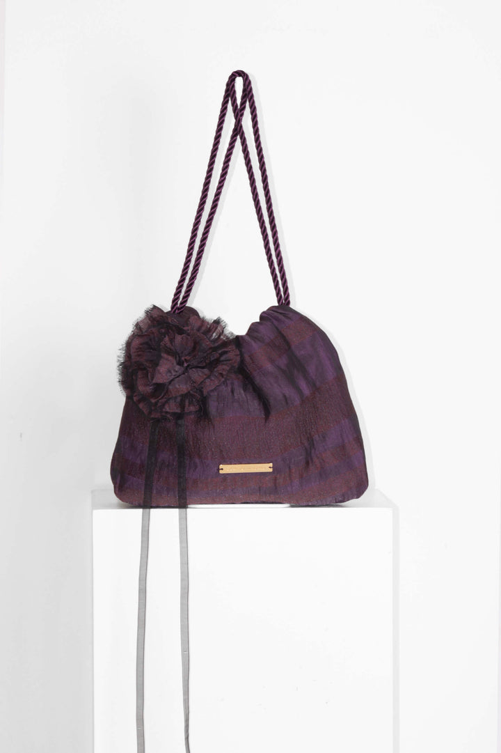 Bolso Josefina Flor · Berenjena