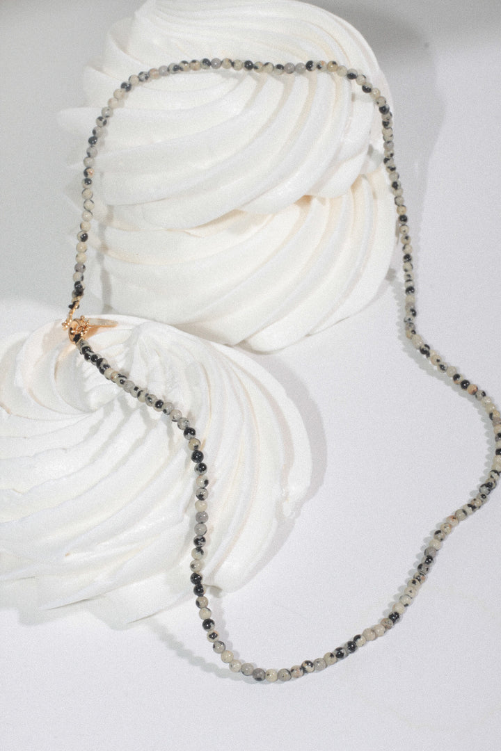 Collar piedras Jaspe Dálmata