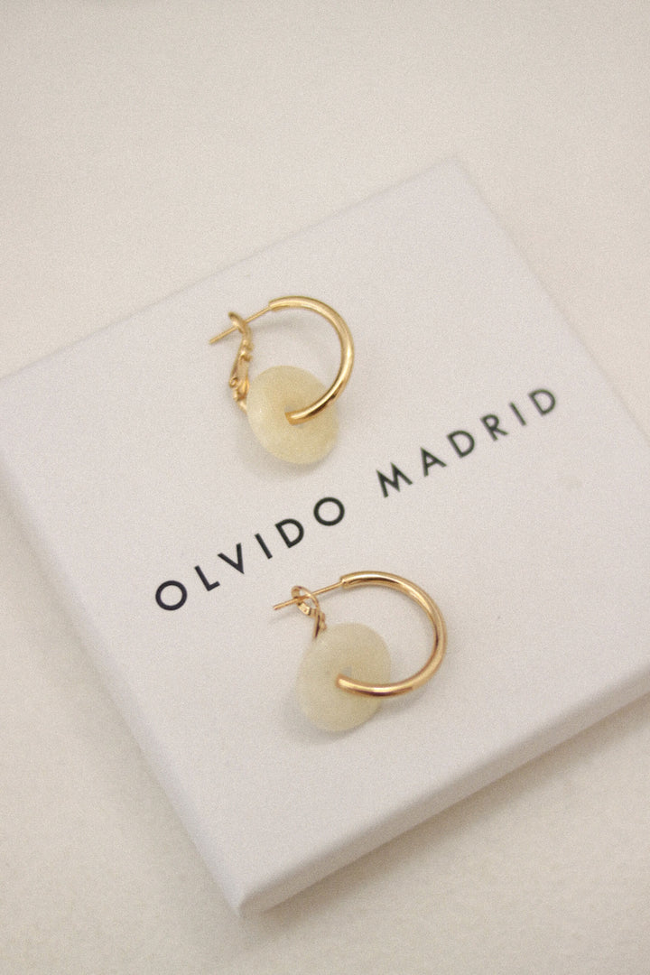 Pendientes Calcita amarilla