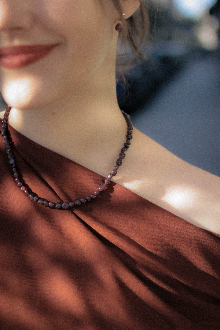 Collar piedras Granate