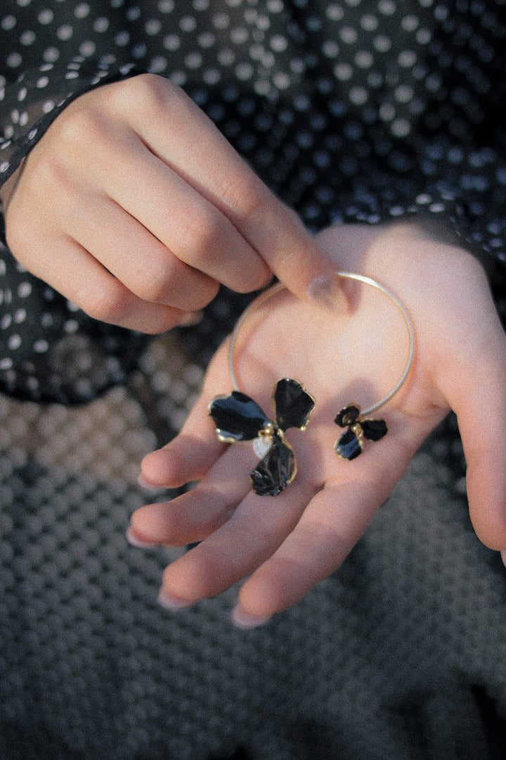Pulsera Fiorela · Esmalte Negro