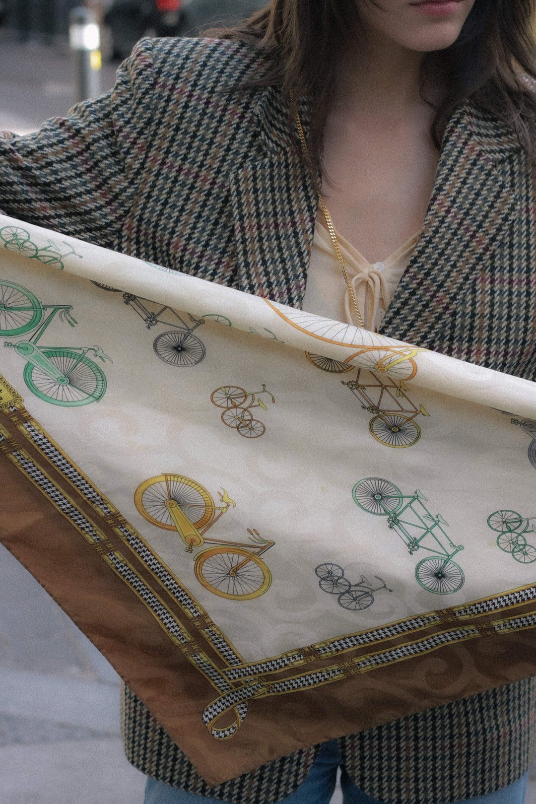 Pañuelo vintage · Bicicletas
