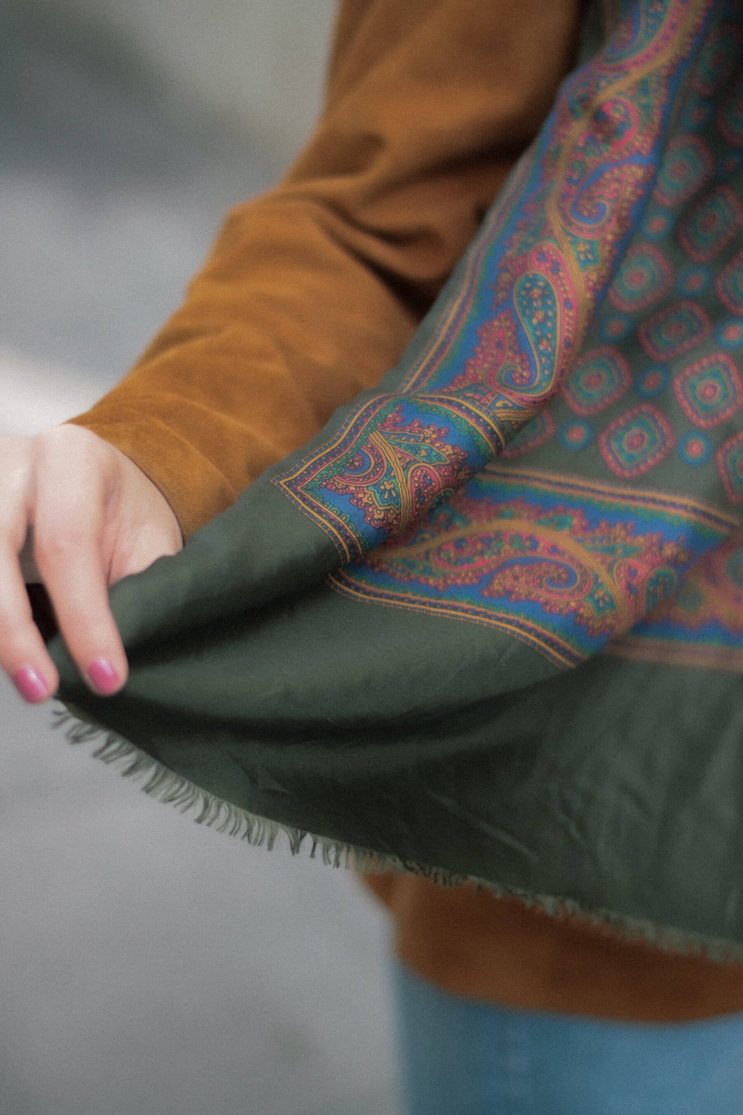 Bufanda de seda · Paisley