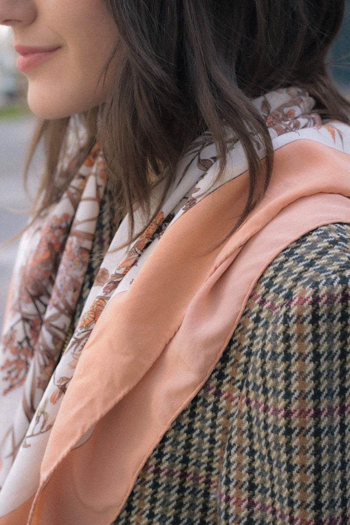 Pañuelo vintage · Florecitas campestres