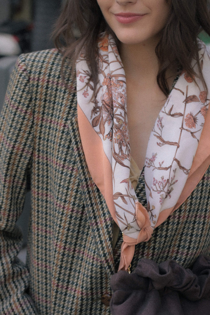 Pañuelo vintage · Florecitas campestres