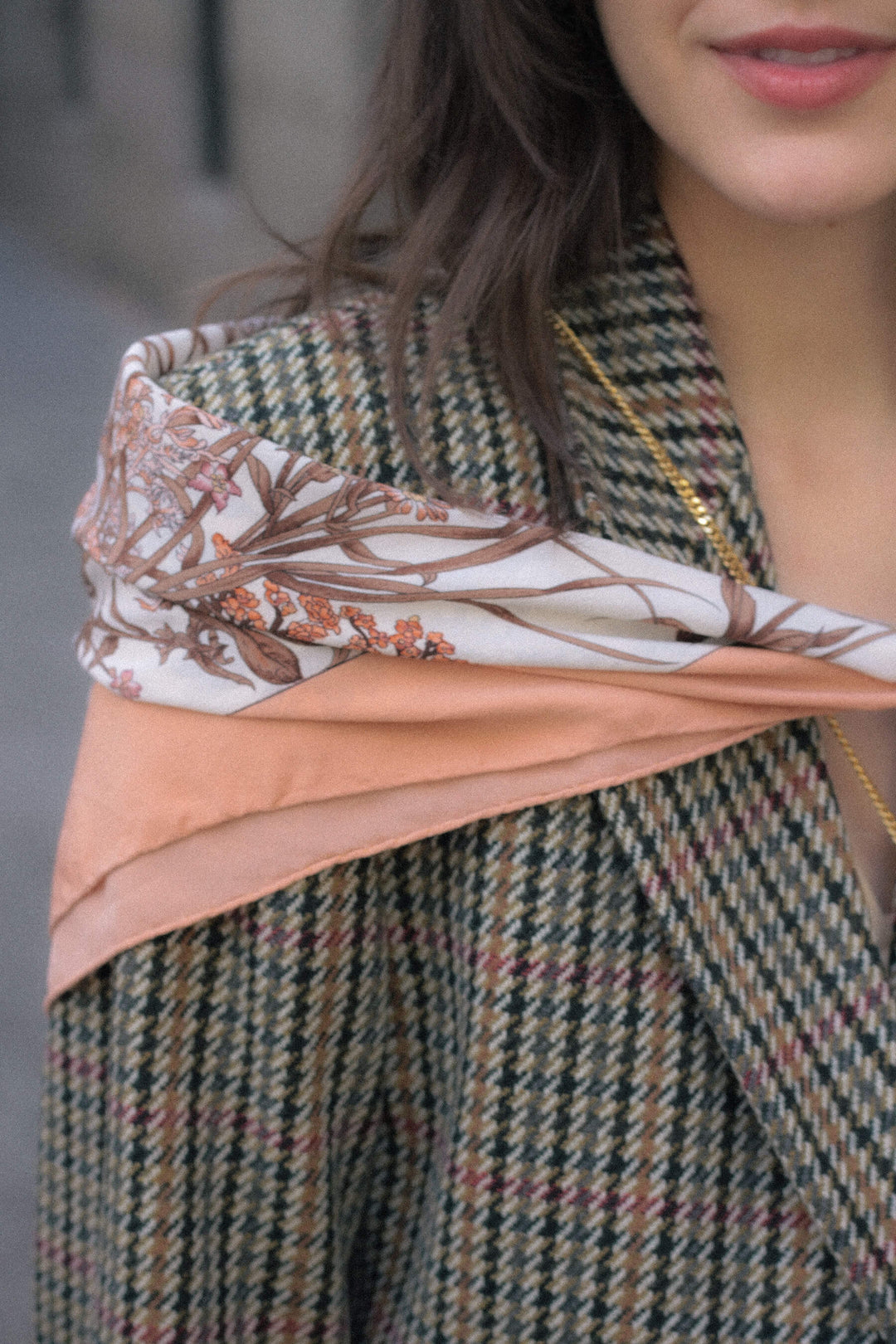 Pañuelo vintage · Florecitas campestres