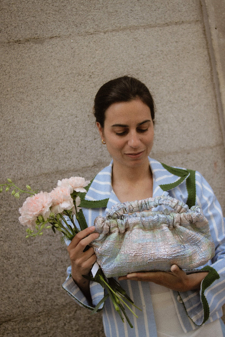 Bolso Bianca · Metalizados azules