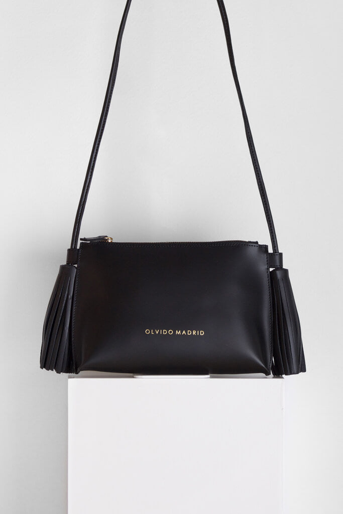 Bolso de piel Esther · Negro