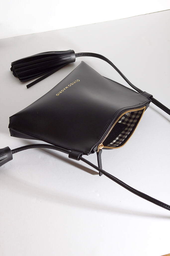 Bolso de piel Esther · Negro