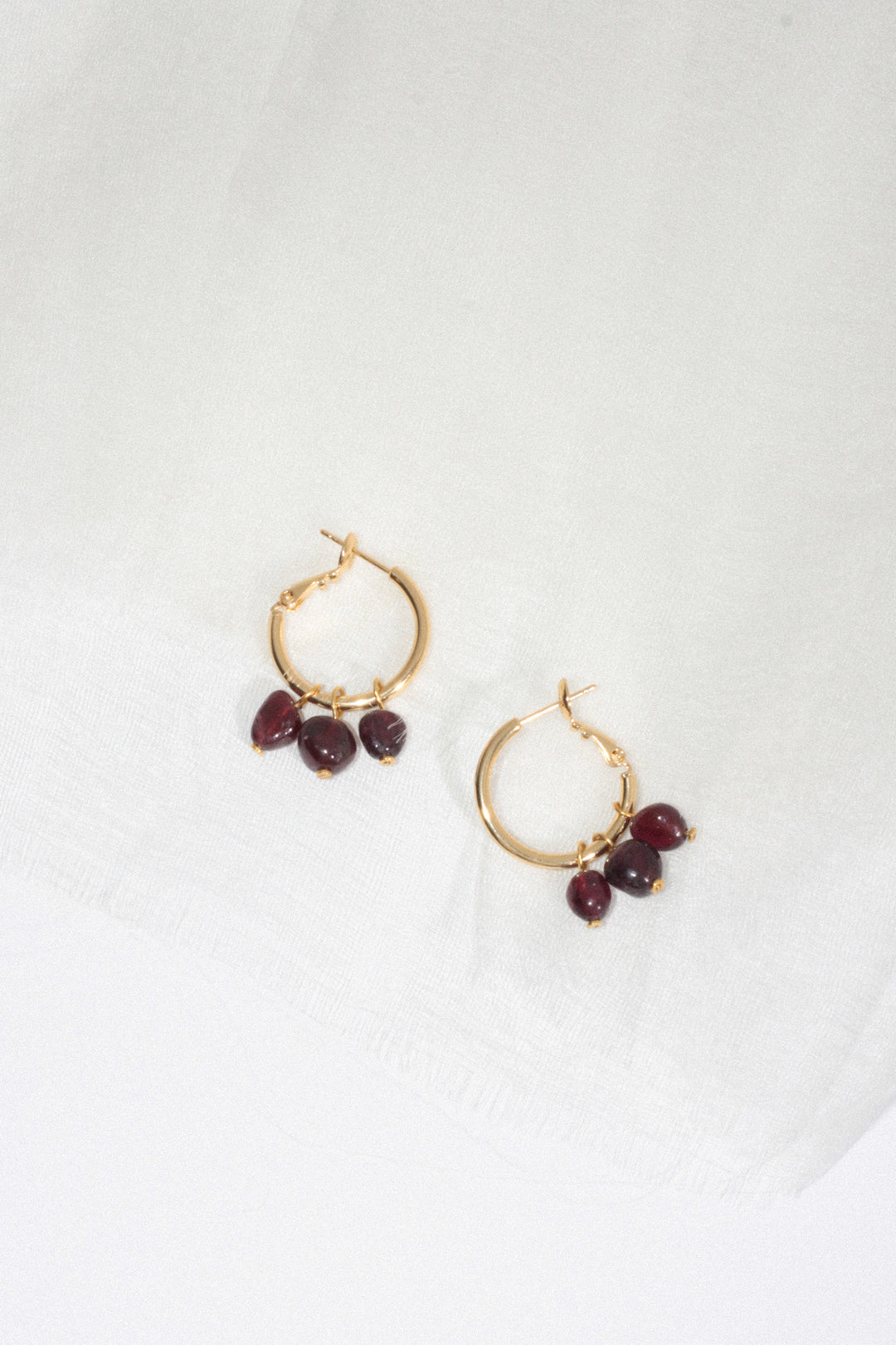Pendientes Gabriela · Piedra Granate