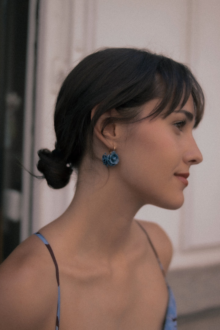 Pendientes Lili · Flores Azules