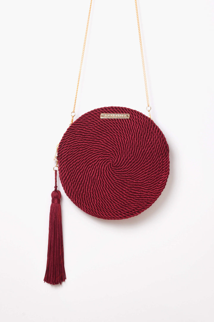 Cartera Olivia · Granate claro