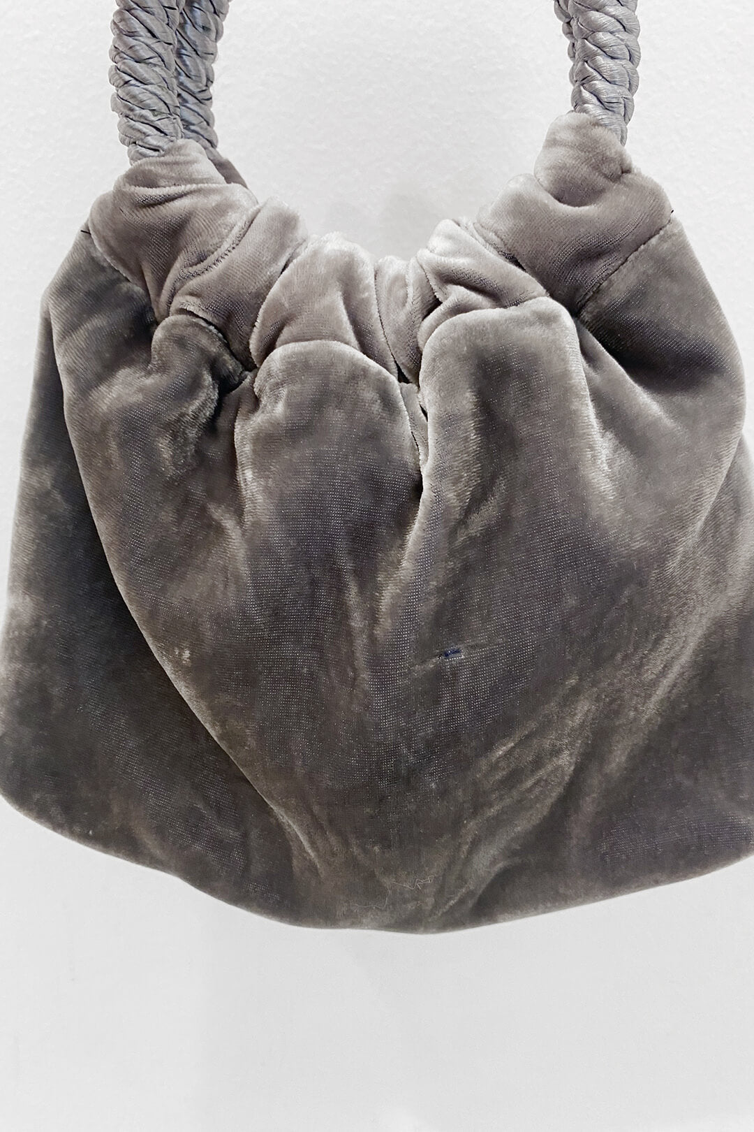 Bolso Mini-Prado · Terciopelo Gris