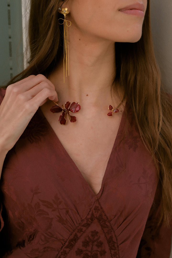 Choker Fiorela · Esmalte Granate