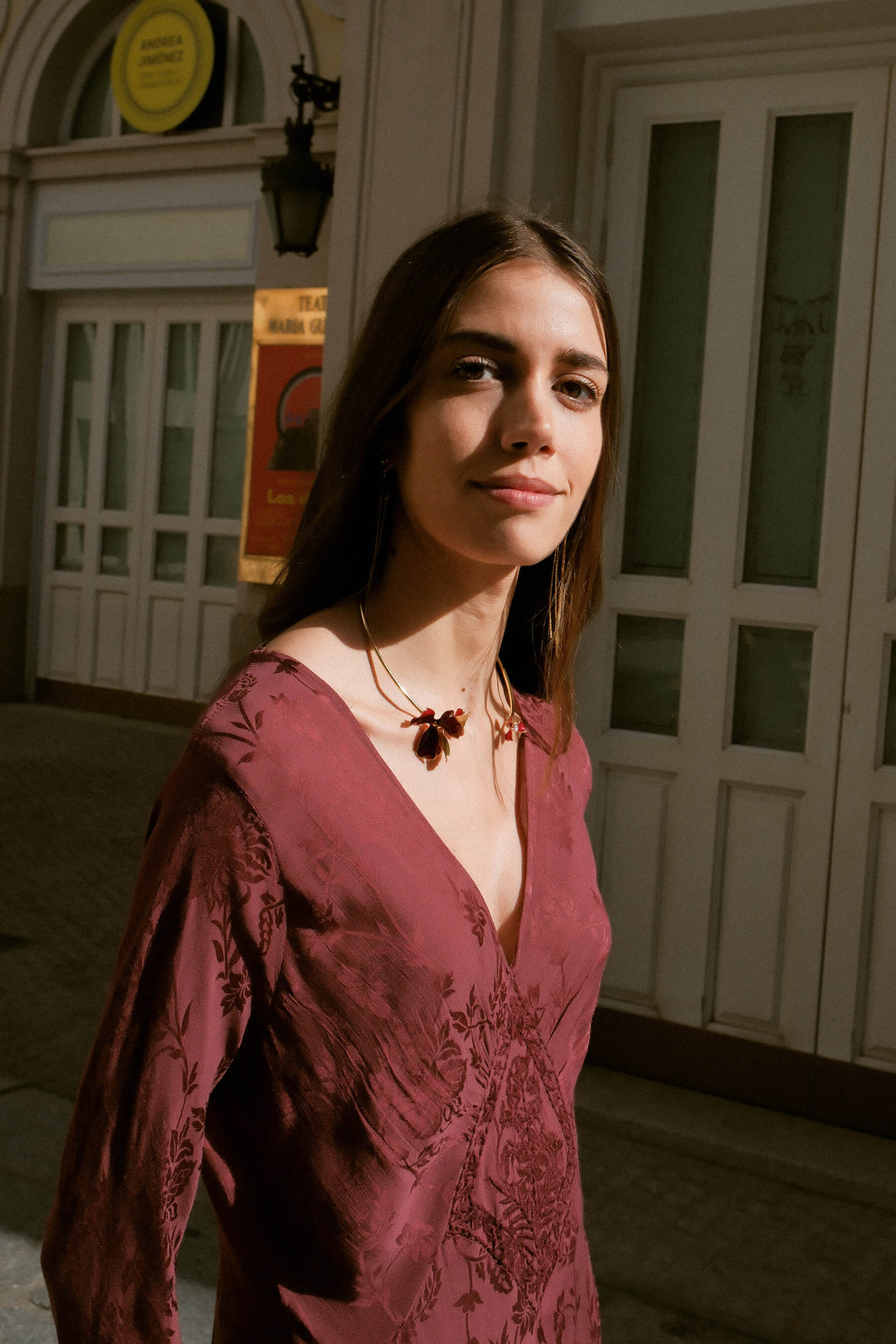 Choker Fiorela · Esmalte Granate