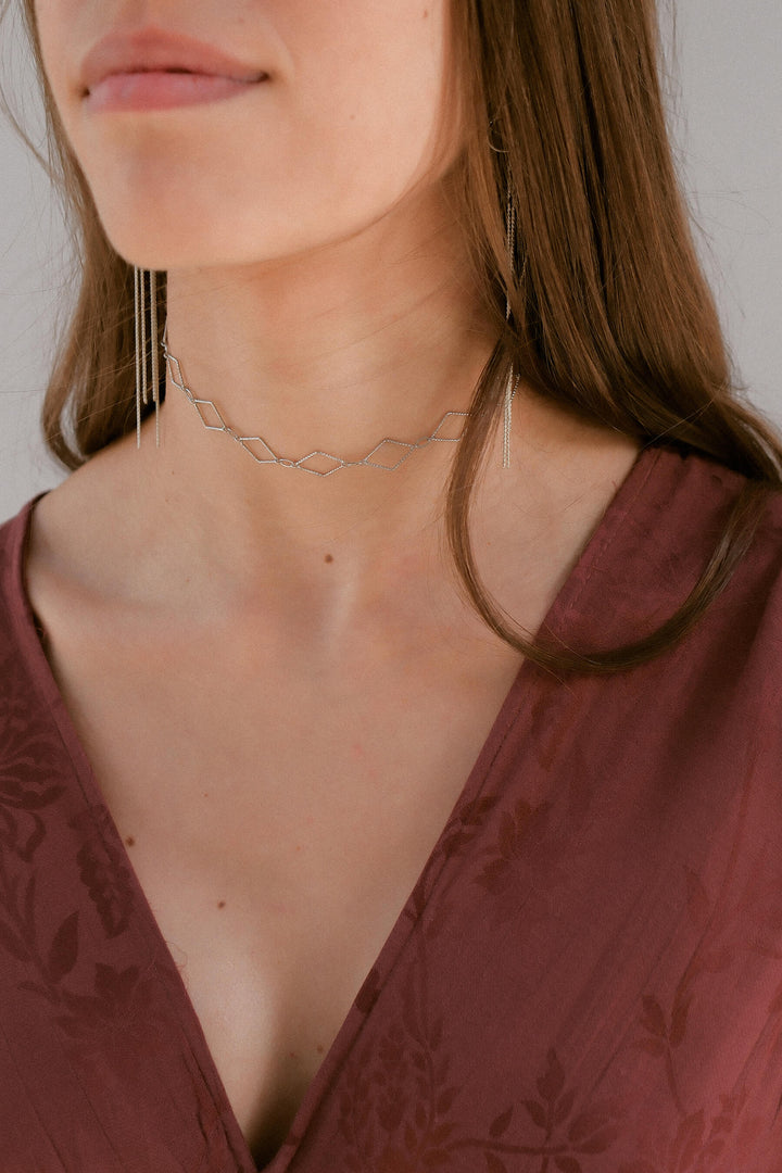 Choker Glamour · Plata