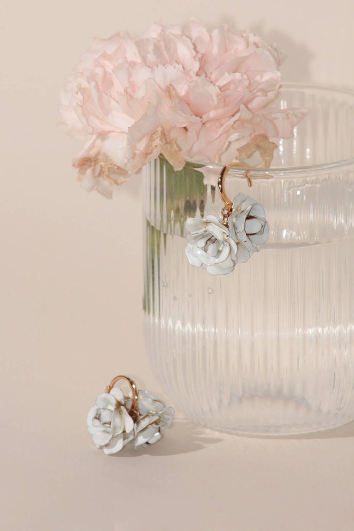 Pendientes Lili · Flores Blancas