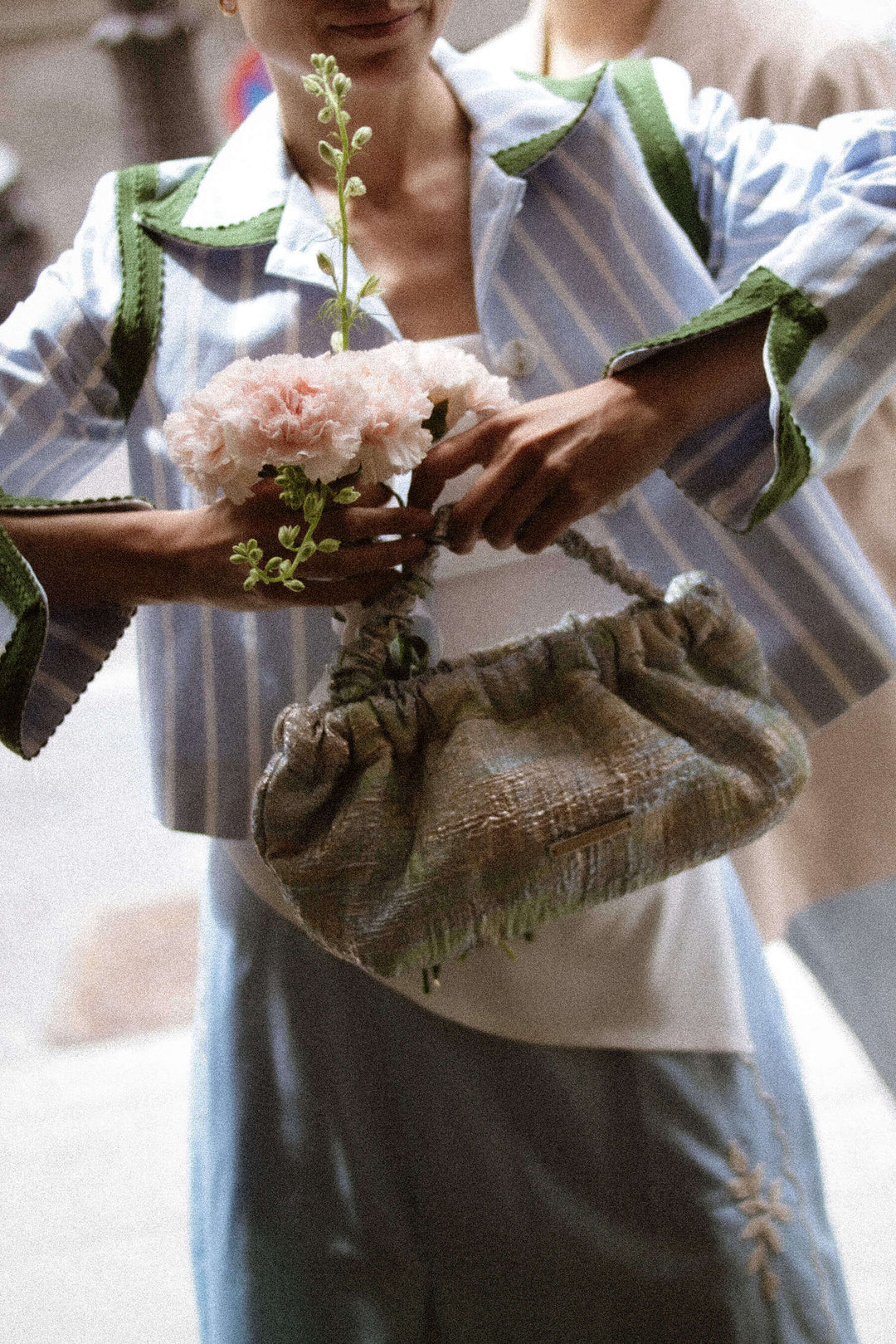 Bolso Bianca · Metalizados azules