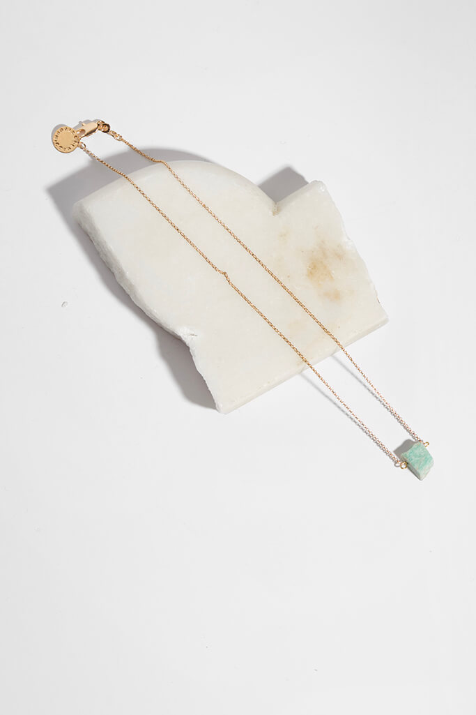 Collar Aqua · Amazonita