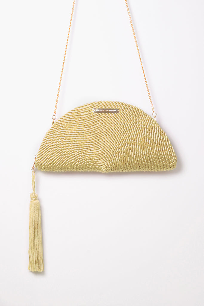 Carmen · cartera de mano amarillo pastel