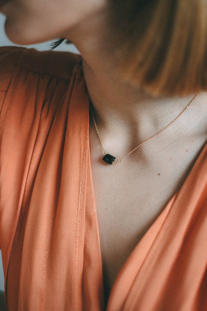 Collar Black · Turmalina Negra