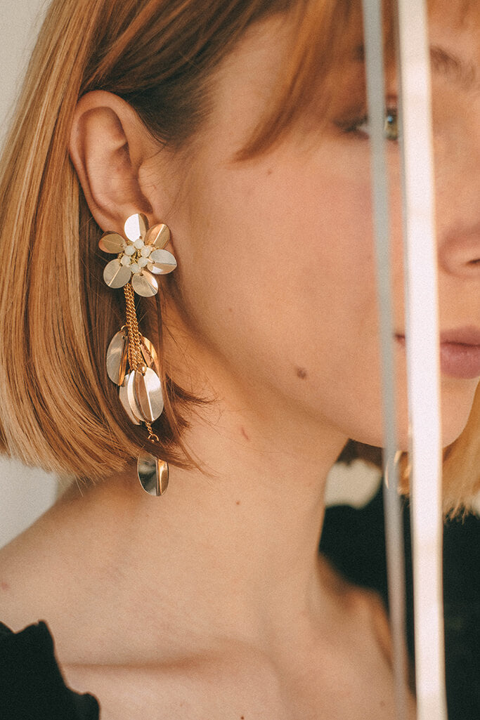 Pendientes Glam · Dorado claro