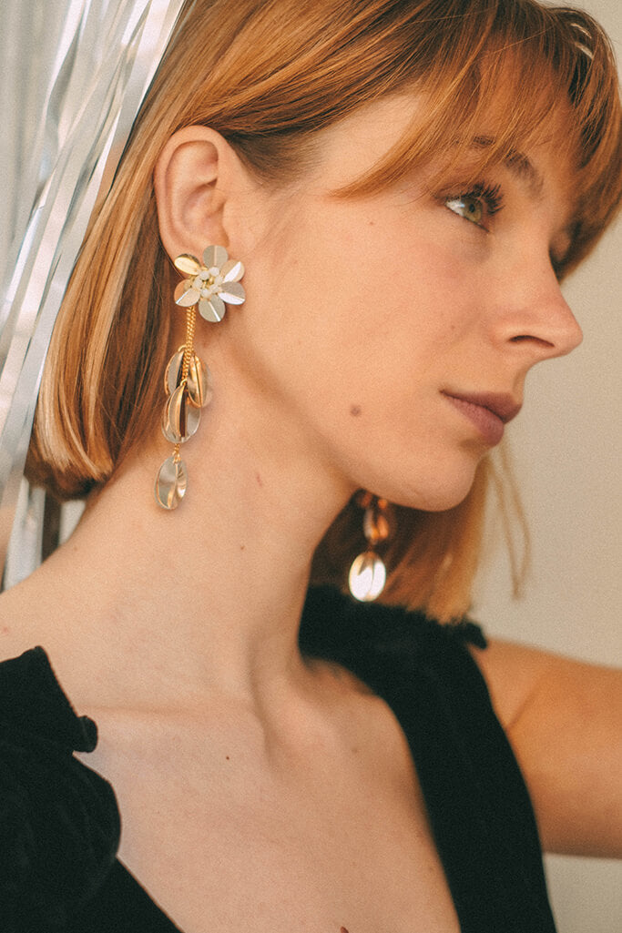 Pendientes Glam · Dorado claro