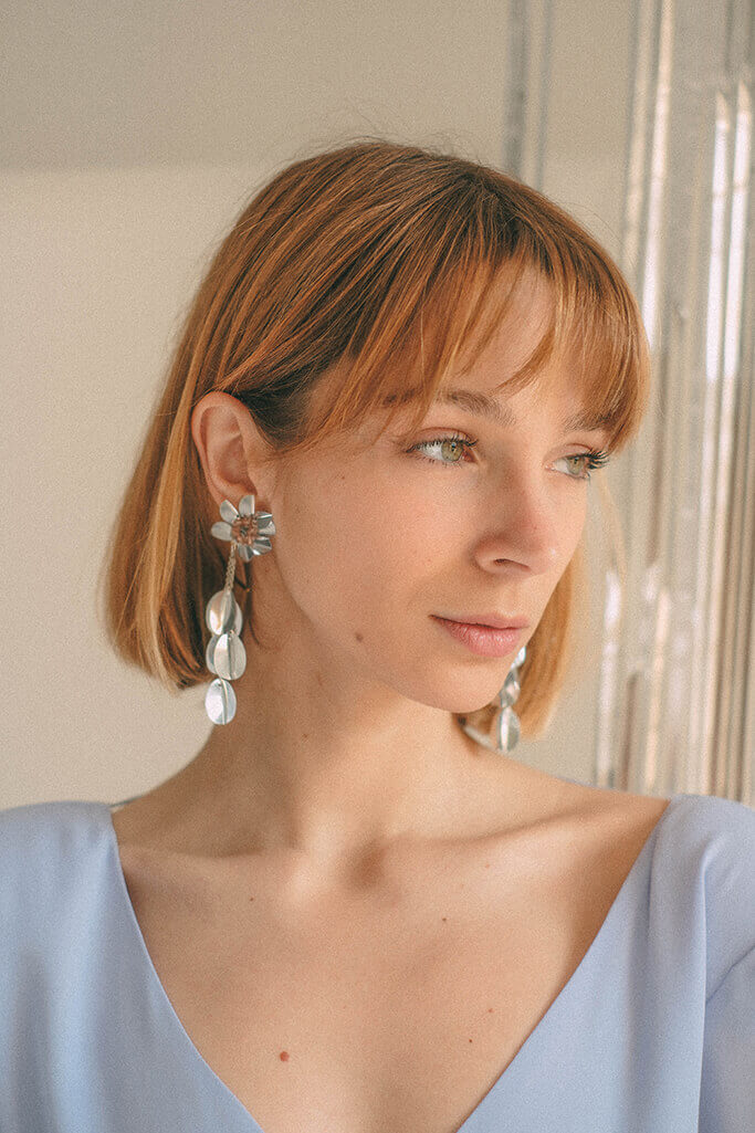 Pendientes Glam · Plata