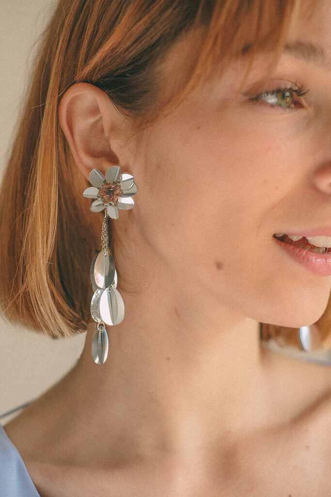 Pendientes Glam · Plata