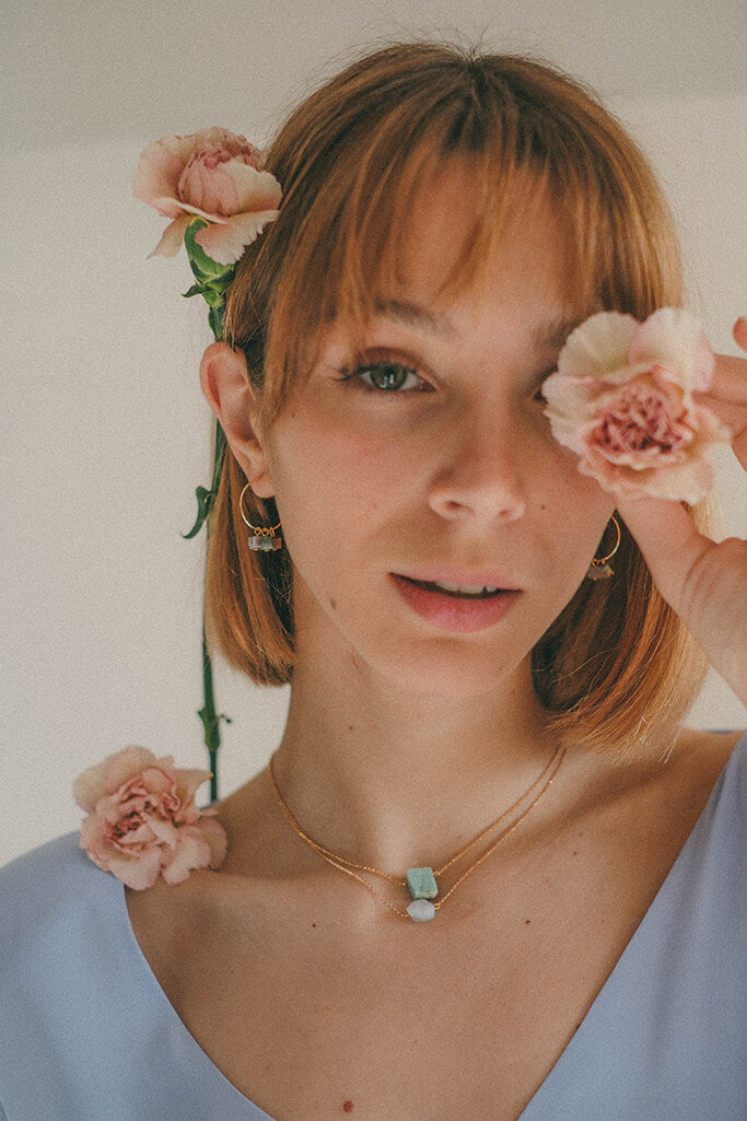 Collar Aqua · Amazonita