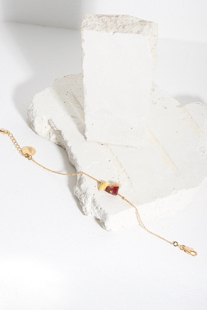 Pulsera Crisantemo · Piedras de Mookita