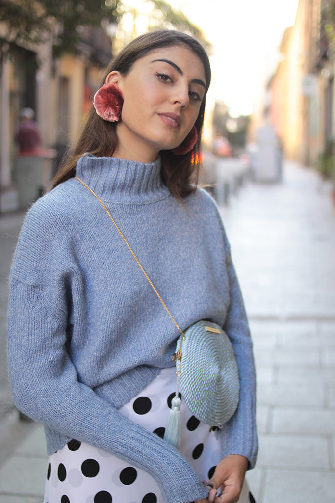 Cartera Olivia · Azul claro