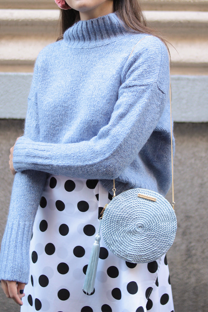 Cartera Olivia · Azul claro