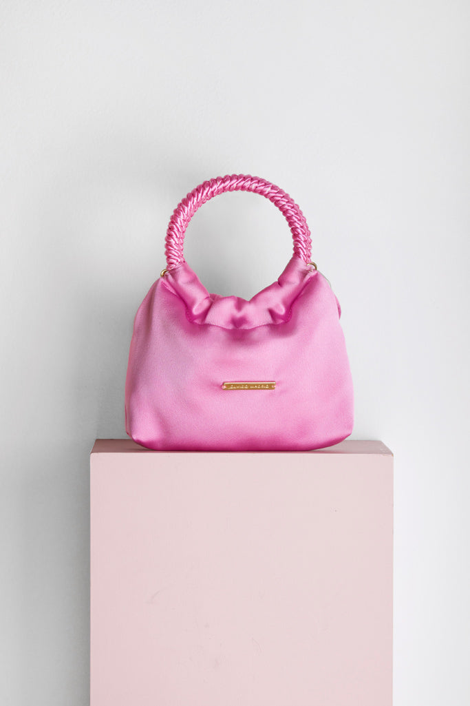 Bolso Mini-Prado · Satén Rosa Lady