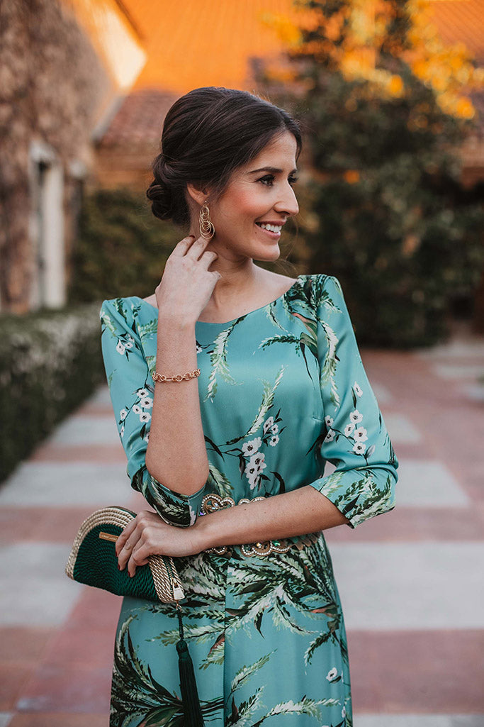 Cartera Carmen GLAM · Verde oscuro