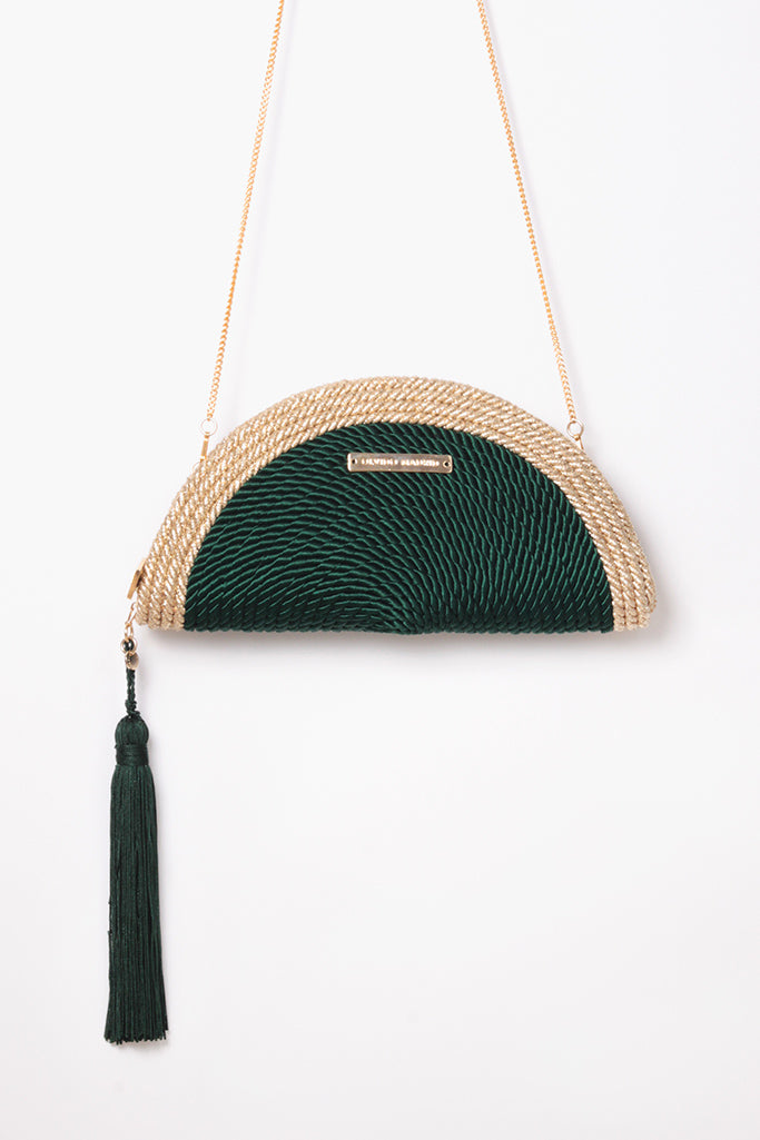 Cartera Carmen GLAM · Verde oscuro