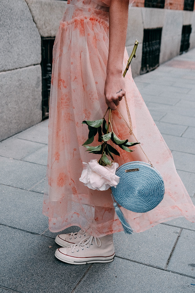 Cartera Olivia · Azul claro