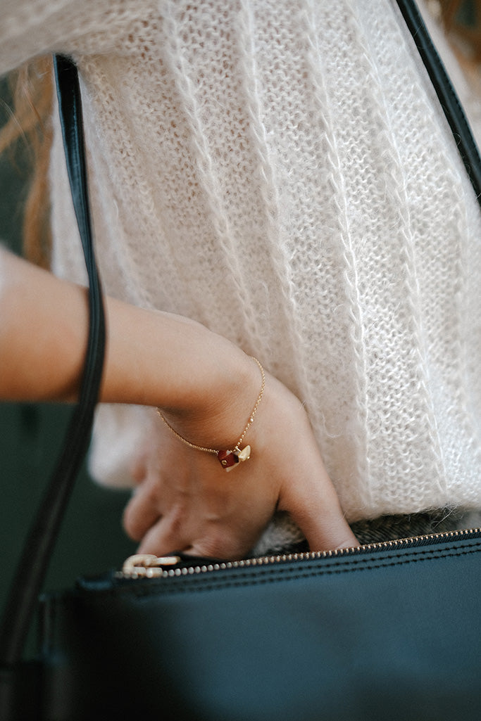 Pulsera Crisantemo · Piedras de Mookita