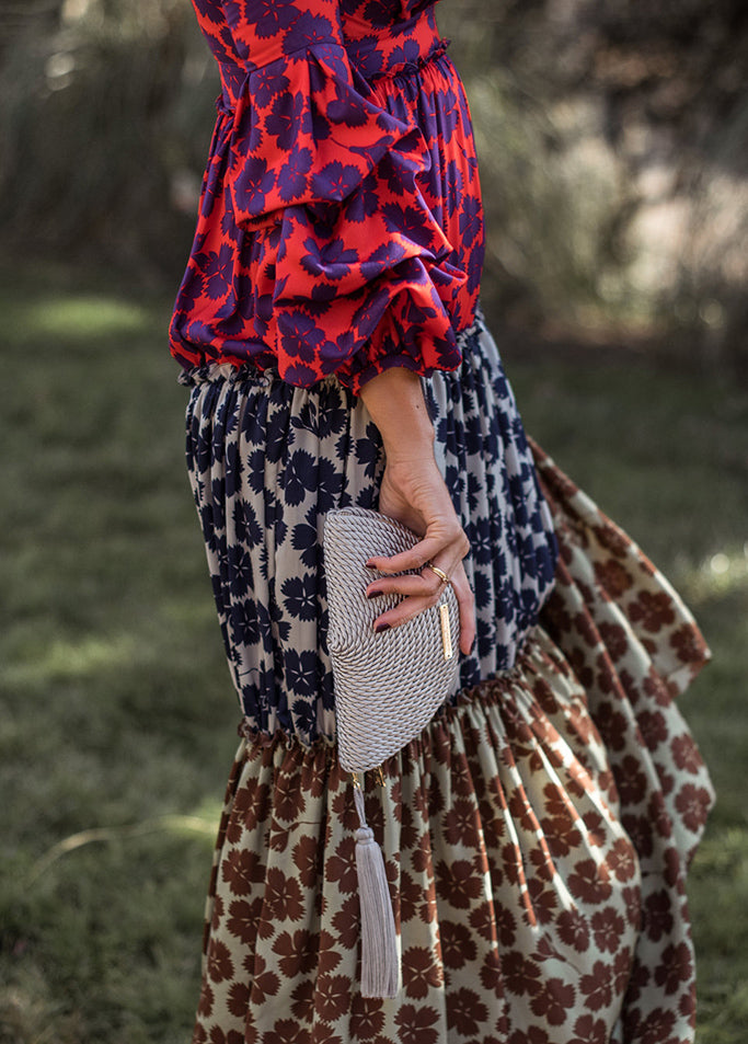 Cartera Carmen · Gris perla