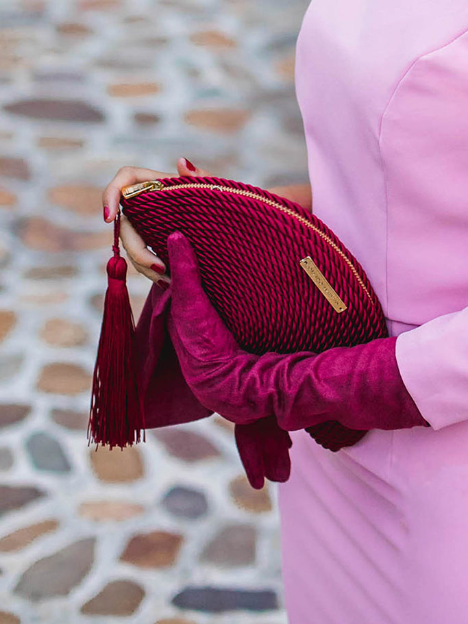 Cartera Carmen · Granate claro