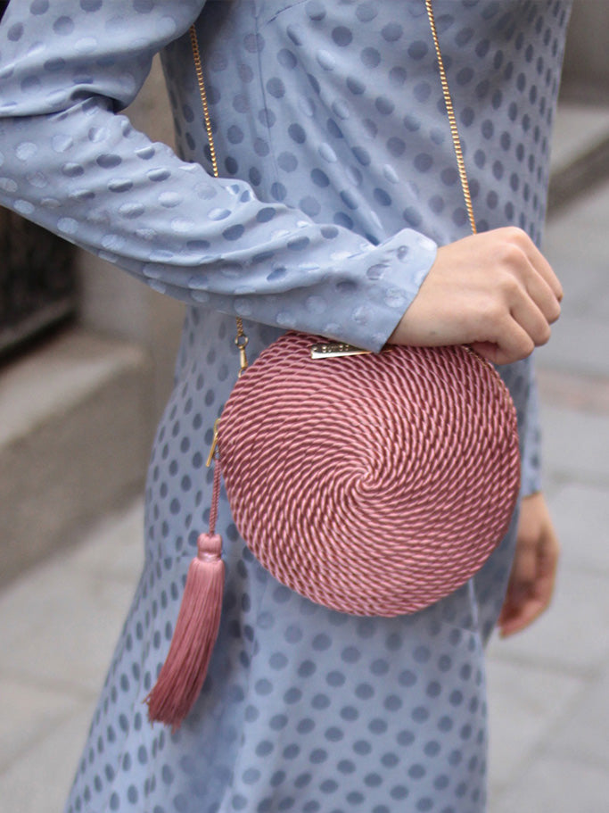 Cartera Olivia · Rosa pastel