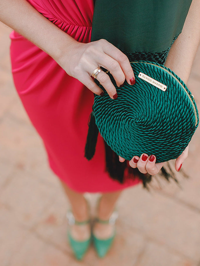 Cartera Olivia · Verde oscuro