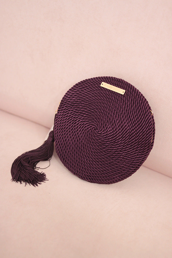 Cartera Olivia · Berenjena