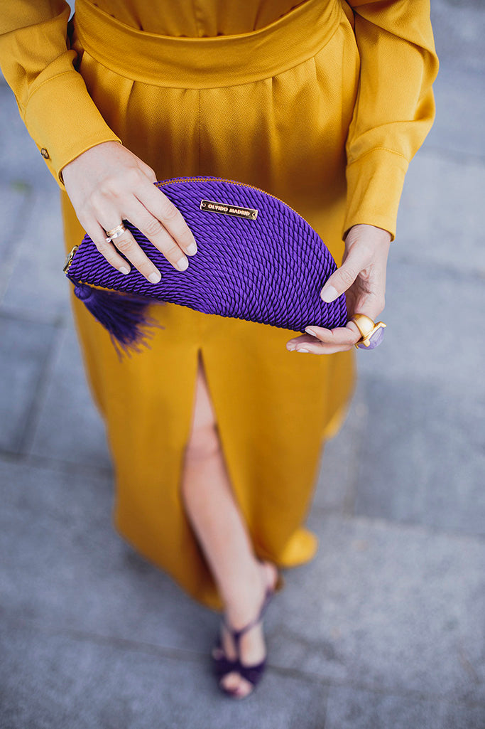 Cartera Carmen · Morado nazareno