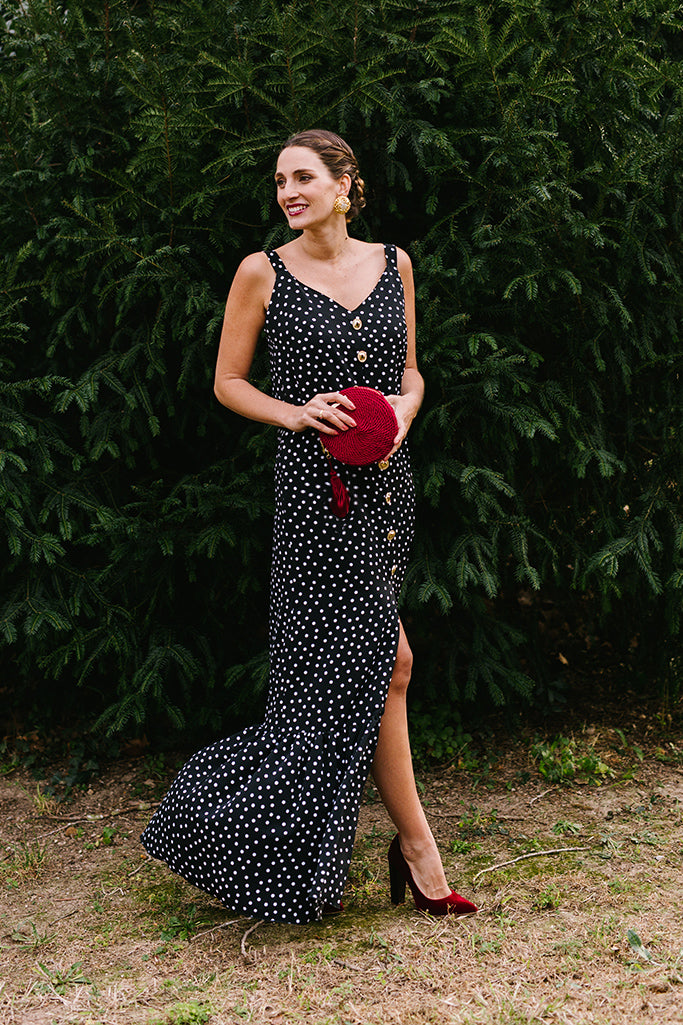 Cartera Olivia · Granate claro